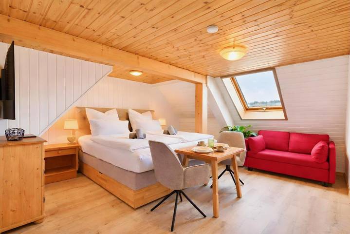 Ferienwohnung für 2 Personen, mit Terrasse und Garten sowie Ausblick in Hofsgrund