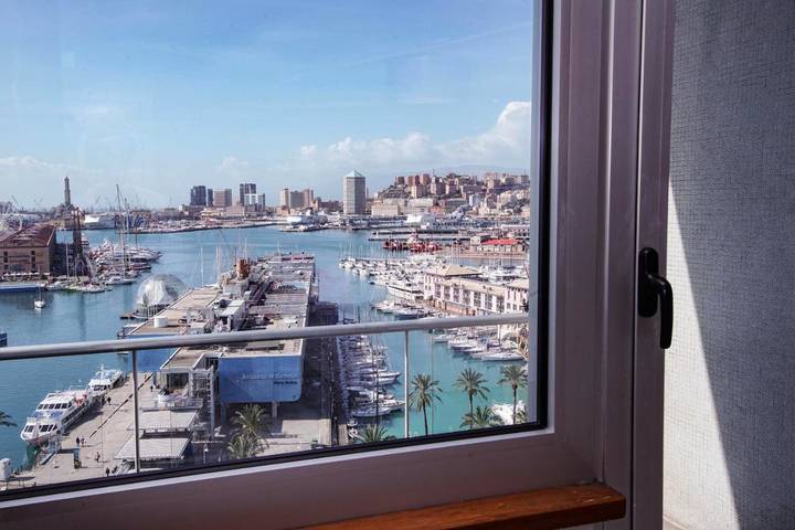 Pension voor 2 personen, met terras en uitzicht in Genua