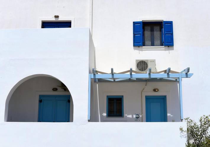 Apartamento entero, Apartamento '2 44' con vistas al mar, Wi-Fi y aire acondicionado in Perissa, Santorini