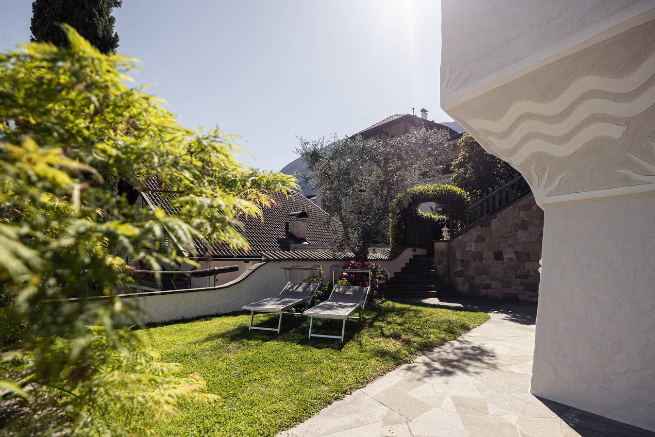 Ganze Wohnung, Ferienwohnung 'Villa Bei Meran' nur für Erwachsene mit Bergblick, Wlan und Klimaanlage in Marling, Ortleralpen
