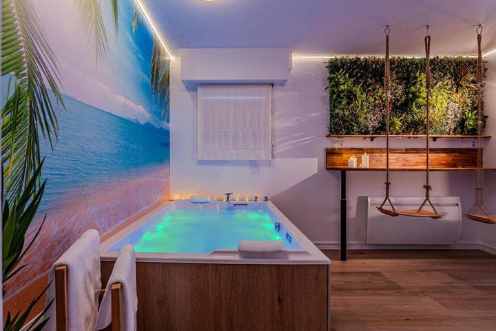 Hôtel pour 2 personnes, avec terrasse et jacuzzi