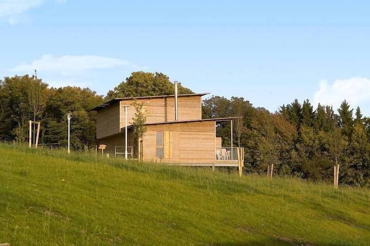 Cabane en bois pour 6 personnes, avec terrasse et balcon/terrasse dans le Nord-Pas-de-Calais