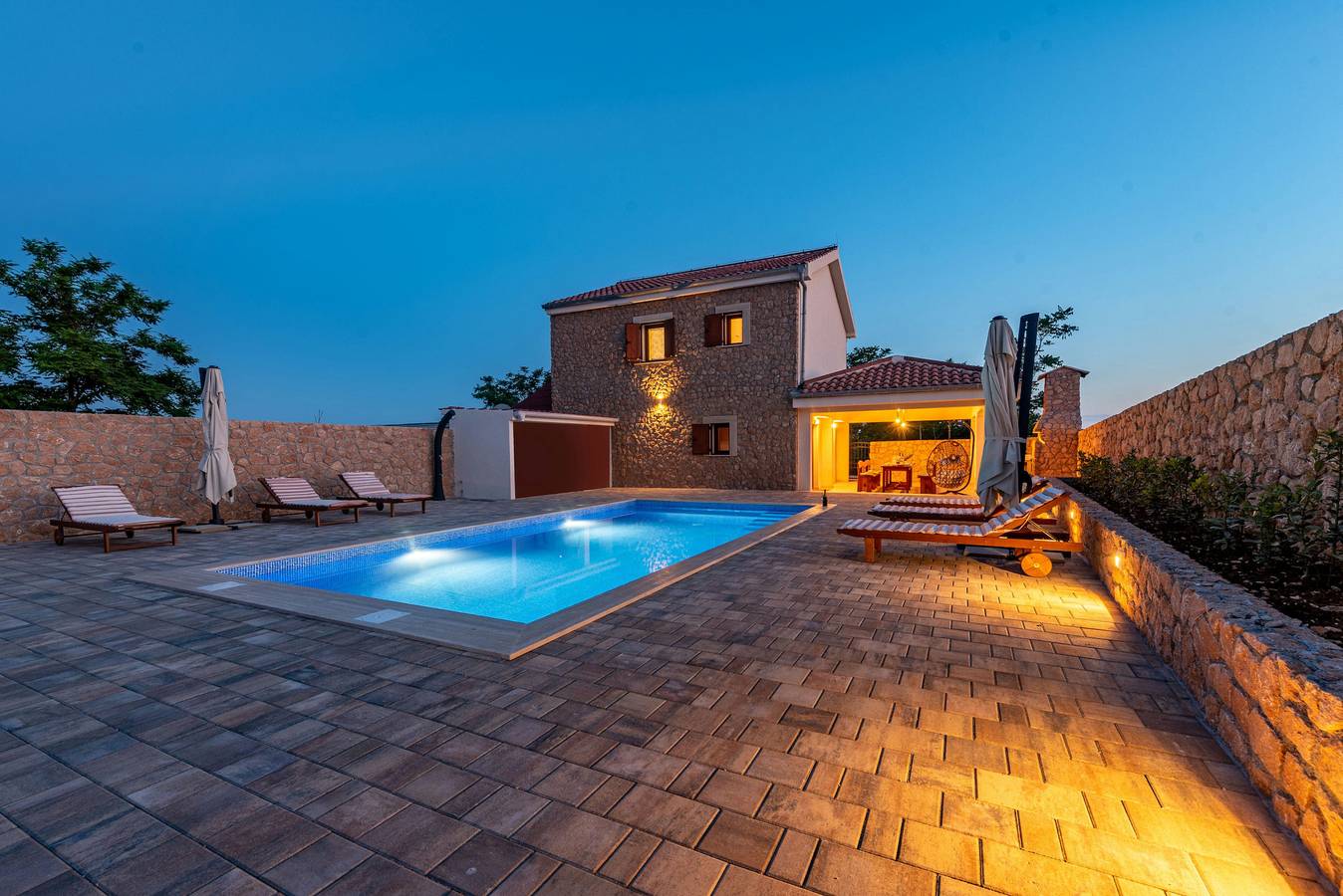 Villa Vidasovi dvori Zadarvillas in Novalja, Pag Island