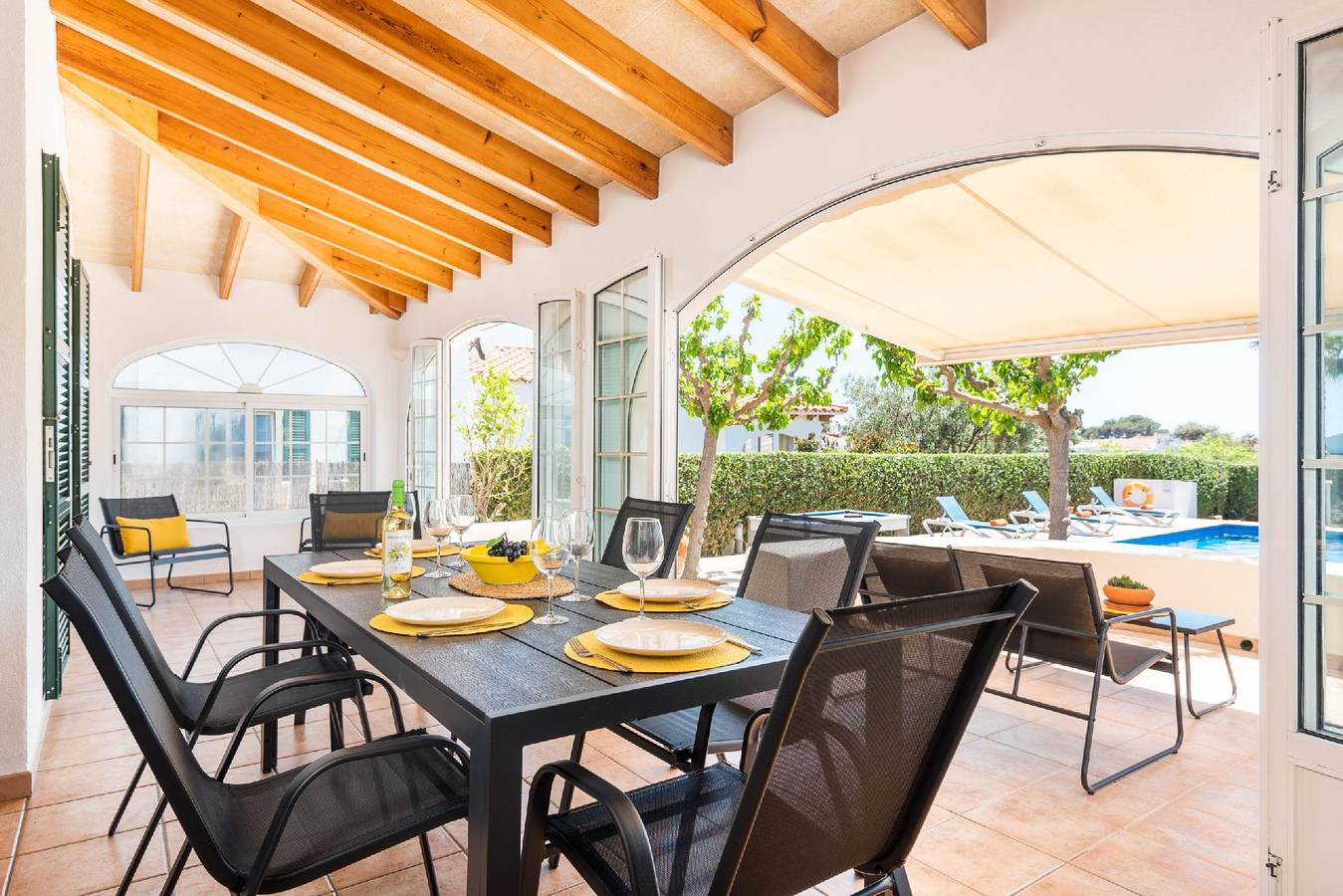 Casa de vacaciones con piscina particular para 6 personas aprox. 140 qm en Cala'n Blanes, Menorca (Costa oeste de Menorca) in Cala Blanes, Ciudadela