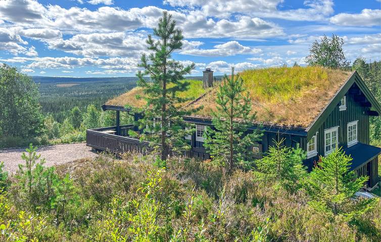 Feriehus for 8 personer med terrasse in Åmot 