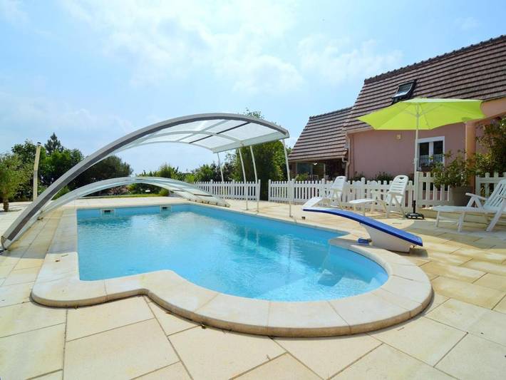 Maison de vacances pour 5 personnes, avec Terrasse ainsi que Jardin et Piscine