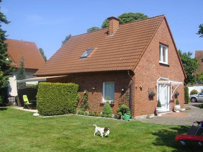 Ferienwohnung für 4 Personen, mit Balkon/Terrasse und Terrasse sowie Garten im Münsterland