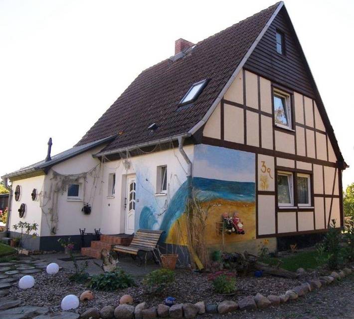 Ferienhaus für 9 Personen, mit Ausblick und Sauna sowie Garten in Zempin