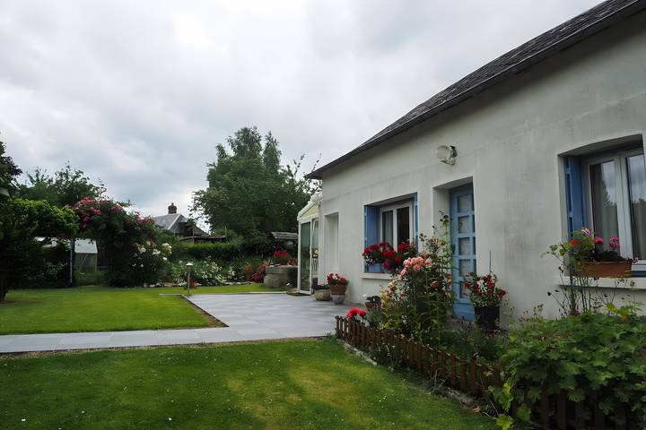 Maison Le Clos des Ânes : terrasse privée et jardin privatif à Sainte-Marguerite sur Duclair in Sainte-Marguerite-sur-Duclair, Région de Rouen