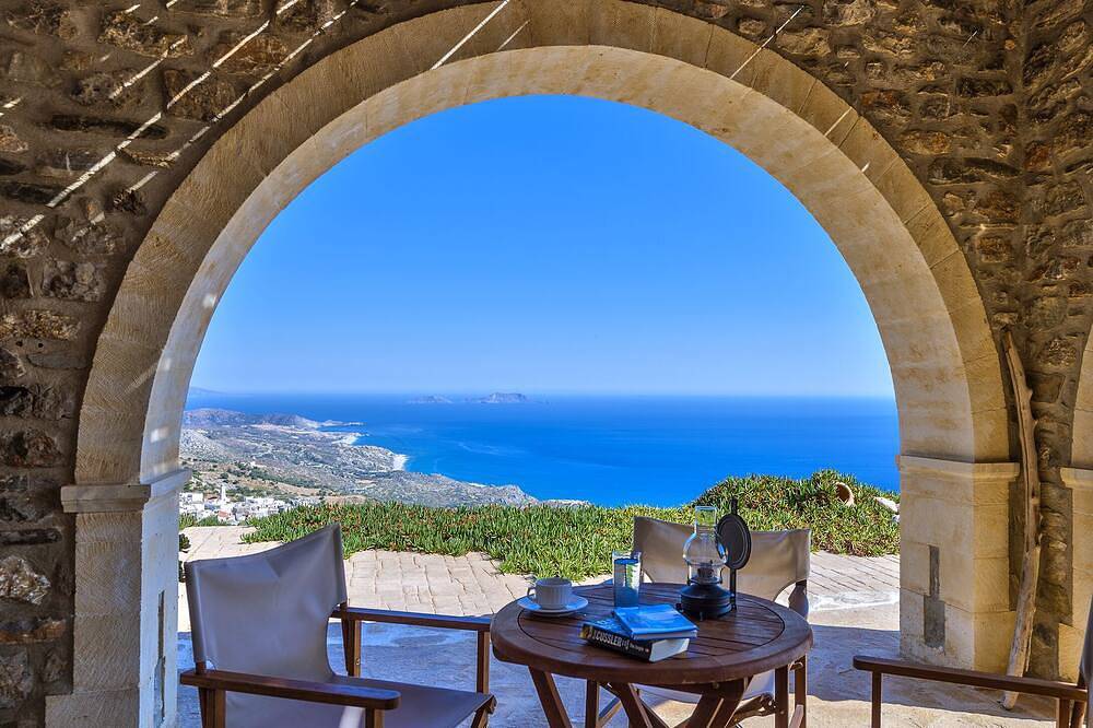 Keramos Villa mit 4 Schlafzimmern und privatem Pool in Kerames, Rethymno und Umgebung