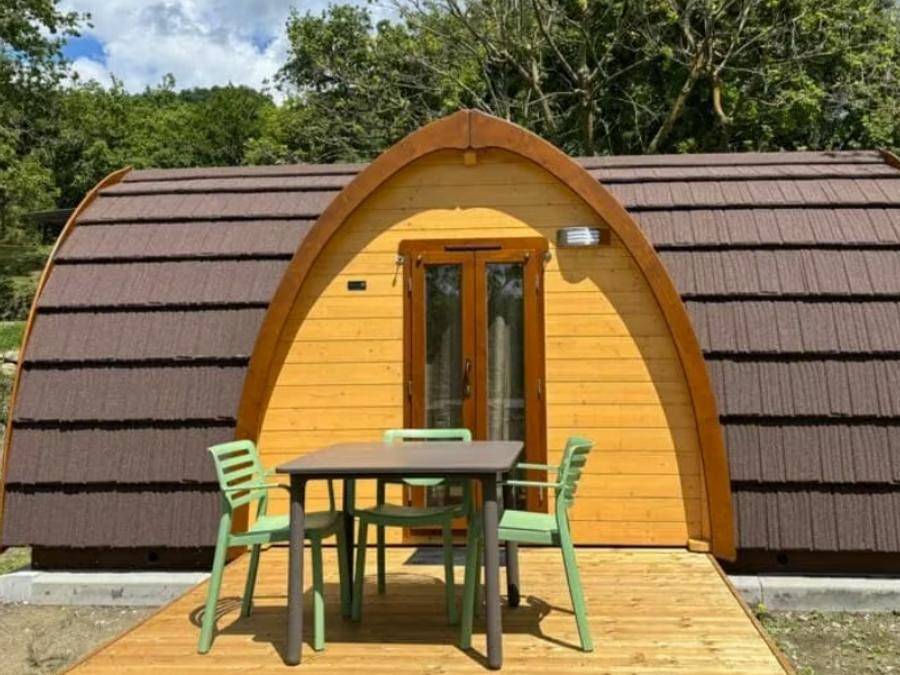 Camping Vidrà - Hébergement 3 personnes - Bungalow Hobbit Xl in Vidrà, Pyrénées catalanes