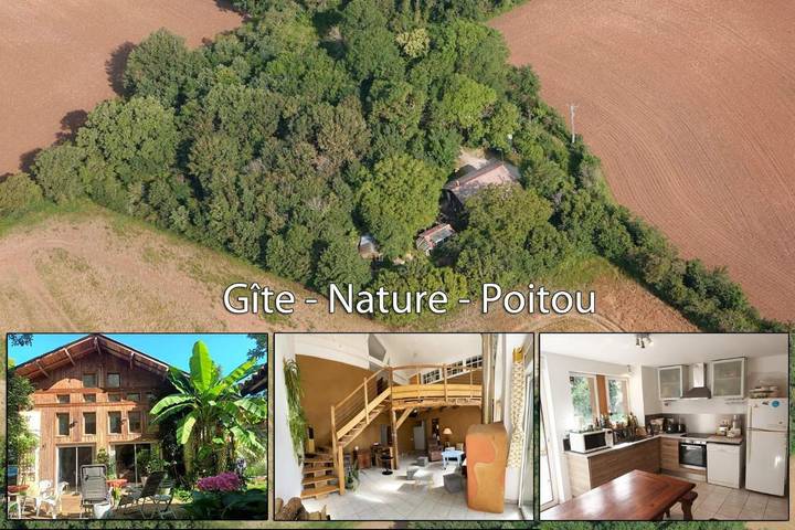 Location de vacances pour 14 personnes, avec vue et jardin, animaux acceptés à Archigny