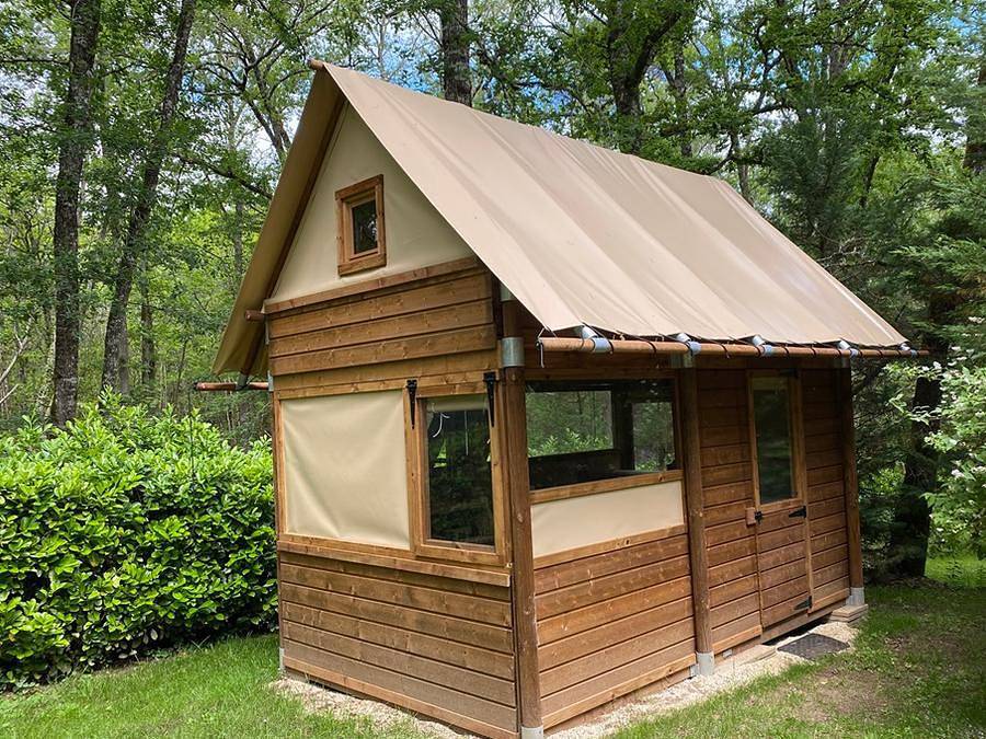 Camping les Pialades - Safarizelt 2 personen - Biwak in Nabirat, Périgord Noir