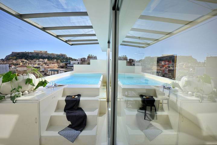 Villa für 4 Personen, mit Balkon und Terrasse sowie Pool in Athen - 2