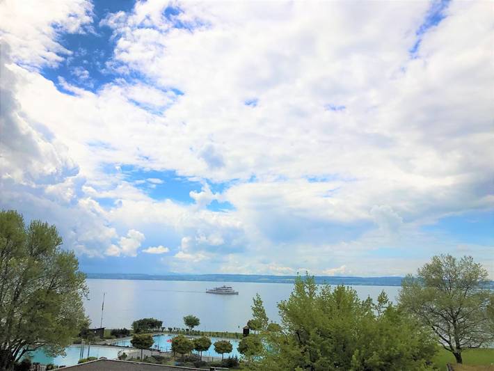 Vakantiewoning voor 2 personen, met uitzicht op het meer en balkon in Meersburg