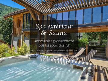 Cottage pour 2 personnes, avec jardin ainsi que sauna et jacuzzi à Le Petit-Bornand-les-Glières
