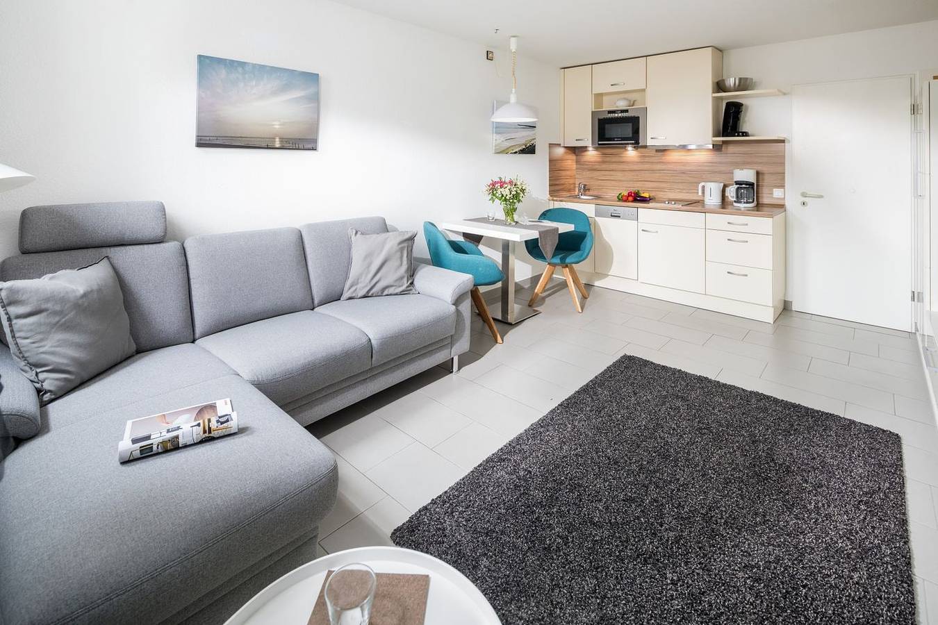 Ganze Wohnung, Helles und modern eingerichtetes 1-Raum-Appartement in Norderney