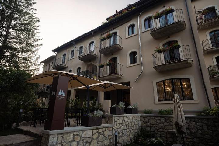 Appartamento per 2 persone, con terrazza e giardino nonché panorama in Villetta Barrea