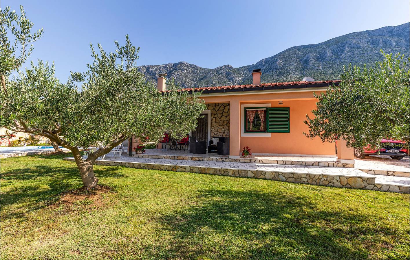 Reizende 2-Zimmer-Wohnung mit Pool und Terrasse in der Nähe der Neretva in Dubrovnik-Neretva