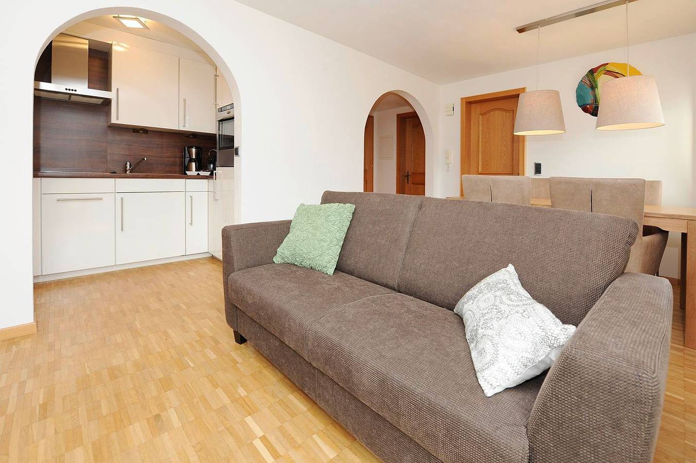 Ganze Wohnung, Kleiner Turm 2 ist eine ruhige Ferienwohnung mit Terasse und Ausblick in Rätikon Gebirgsgruppe, Tschagguns