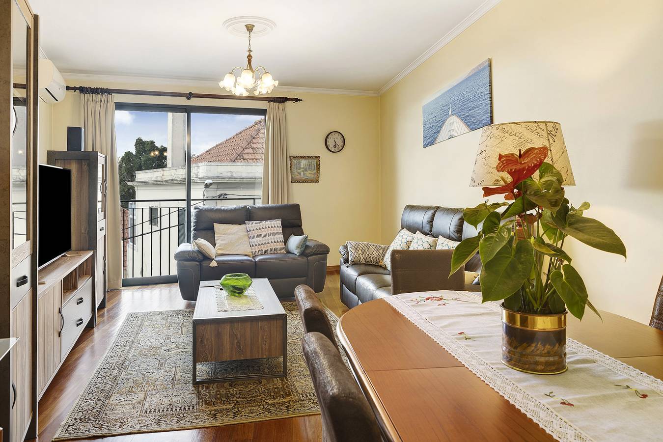 Hel lägenhet, Holiday Apartment "Palheiro Residence Vista Mar" with Sea View, Balconies & Wi-Fi in Lazareto, Funchal (Santa Maria Maior)