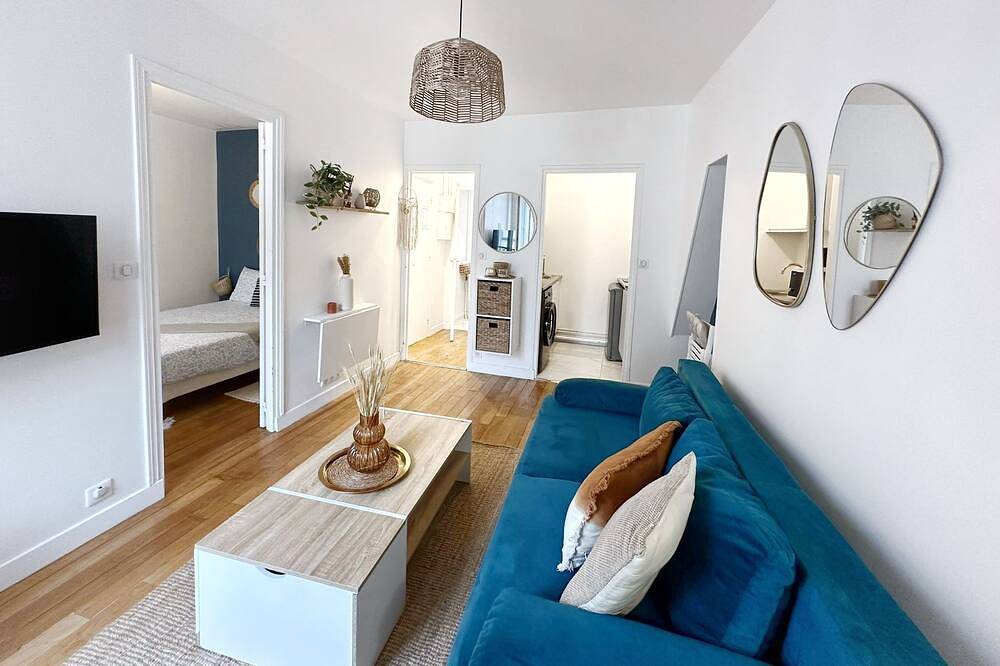 Entire apartment, Peaceful haven in Puteaux – La Perle Bleue in Puteaux, Hauts-de-Seine