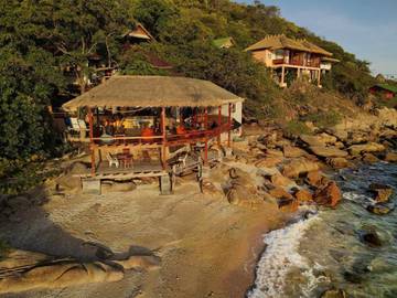 Maison d’hôte pour 3 personnes, avec vue et jardin dans Koh Tao