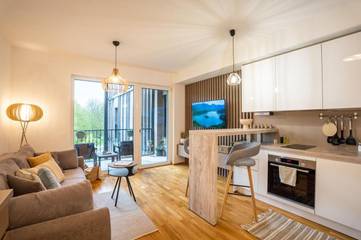 Ferienwohnung für 2 Personen, mit Balkon und Ausblick in Bled