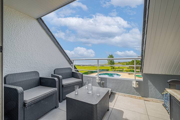 Appartement de vacances pour 6 personnes, avec Balcon et Piscine à Damgan
