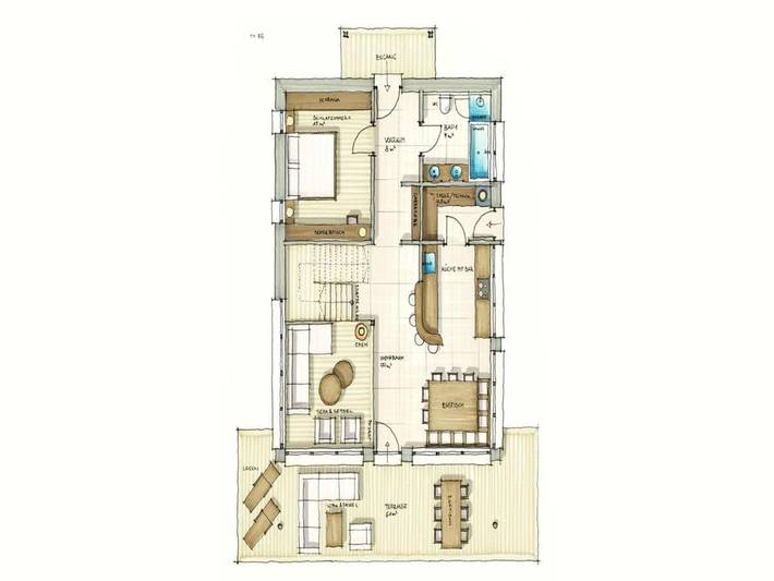 Ferienhaus für 4 Personen, mit Terrasse und Sauna in Bichlbach - 2