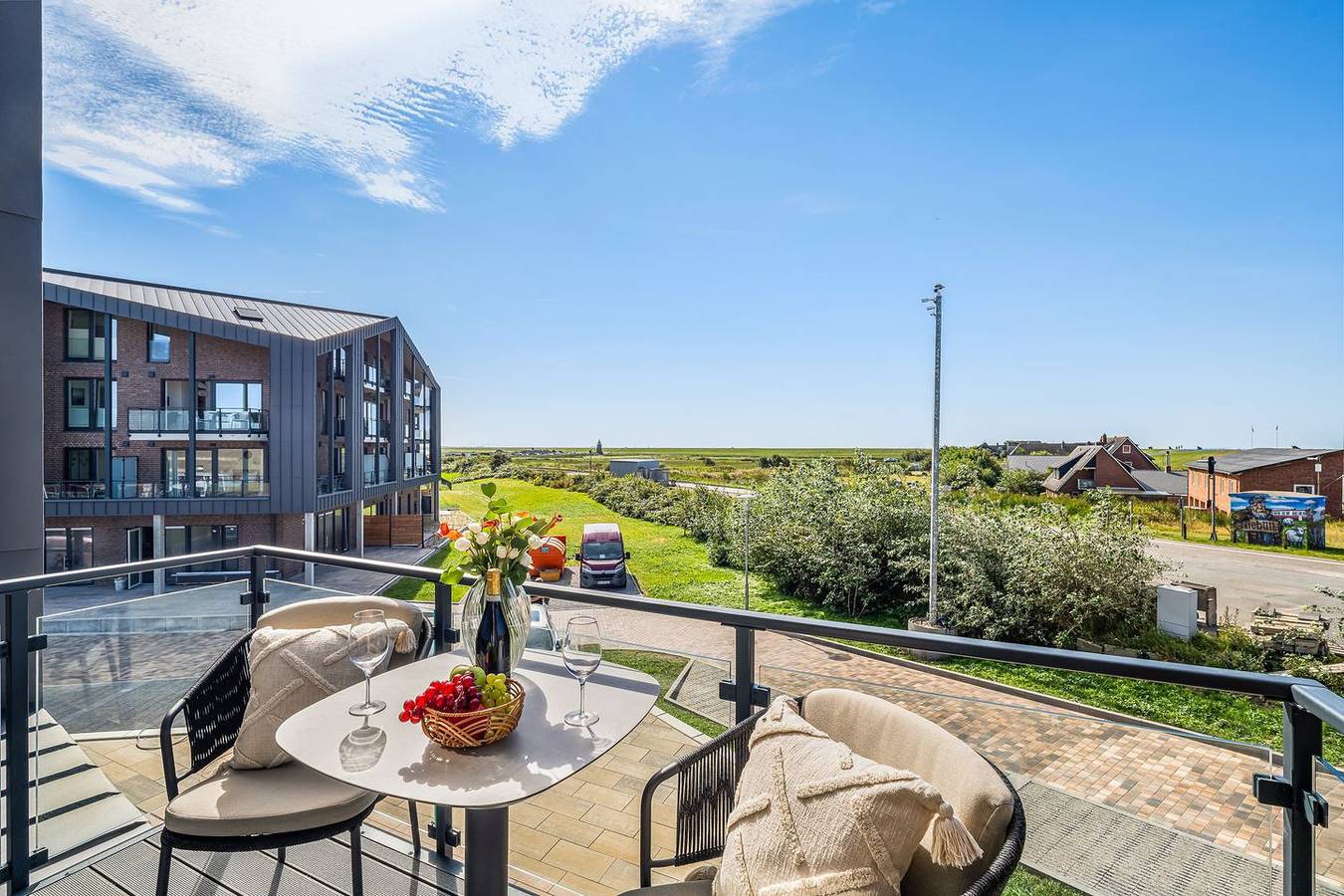 Ganze Wohnung, The View G01 Licht-Luft-Ebbe und Flut - Balkon, Grill, Pkw-Stellplatz in Badestrand Dagebüll, Dagebüll