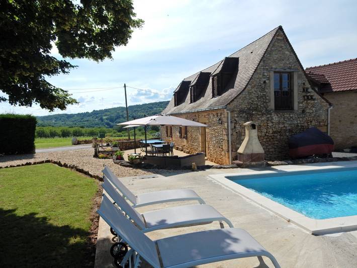 Maison de vacances pour 6 personnes, avec terrasse et piscine