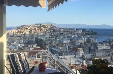 Ferienwohnung für 2 Personen, mit Ausblick und Terrasse in Kavala Gemeinde