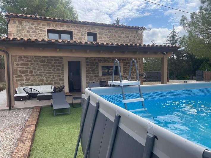 Casa de vacaciones para 8 personas, con vistas además de piscina y jardín, Se admiten mascotas - 1