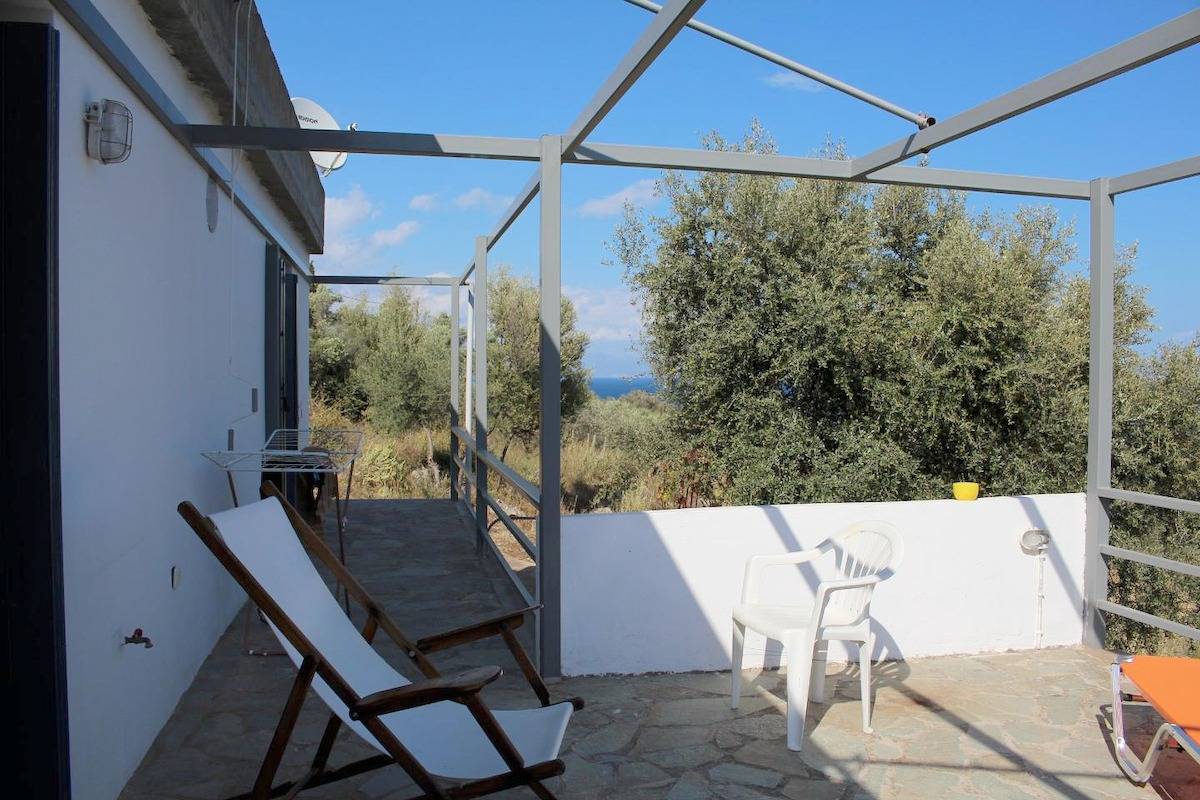 Dom dla 3 osób z ogród in Mani Peninsula