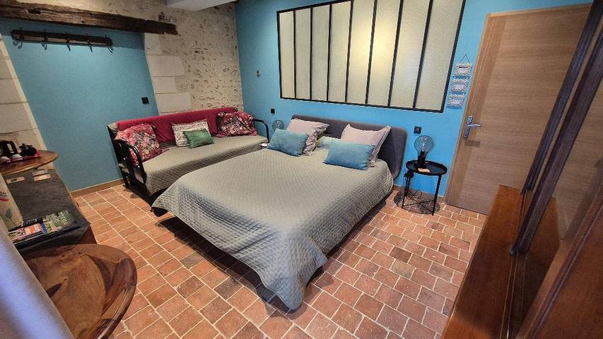 Chambre d’hôte pour 3 personnes, avec Terrasse et Jardin à Saint-Cyr-sur-Loire
