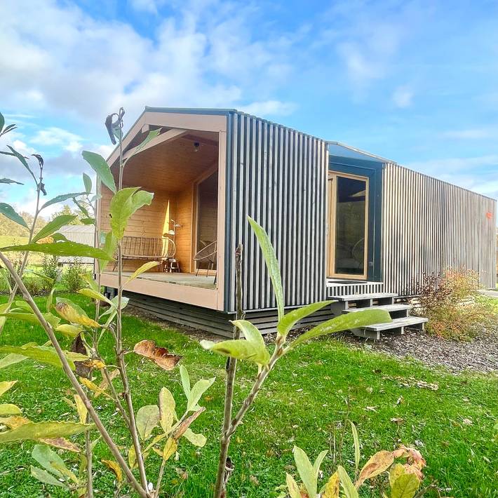 (208) Gemütliches Tiny House mit Blick ins Grüne in Bleckede, Mecklenburgisches Elbetal