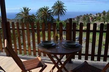 Casa rural para 3 personas, con vistas y jardín en La Gomera