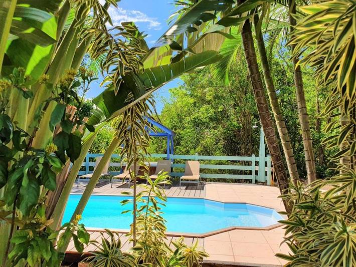 Villa pour 5 personnes, avec terrasse ainsi que piscine et jardin à Deshaies - 2