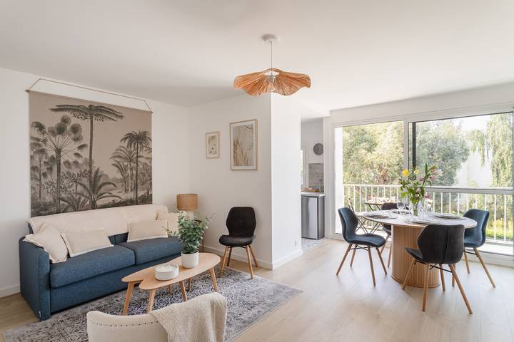 Appartement de vacances pour 4 personnes, avec balcon à Dinard