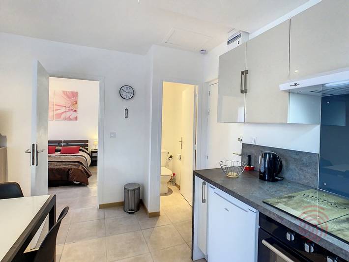 Entire apartment, Cozy F2 in Lamalou-les-Bains, 150m from Thermal Baths, Pet Friendly, Free Parking, WiFi in Lamalou-les-Bains, Béziers region