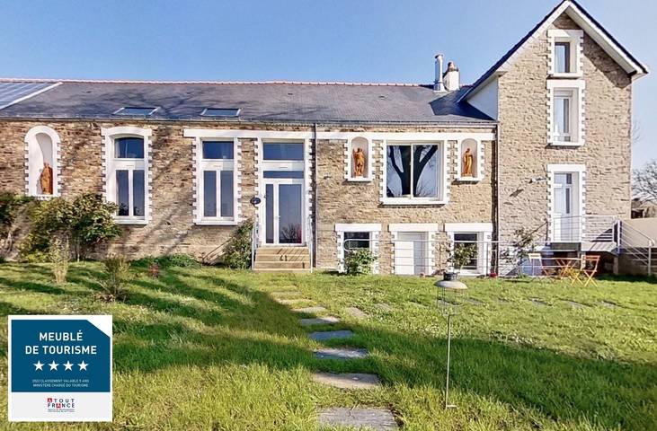 Gîte pour 5 personnes, avec jardin et balcon