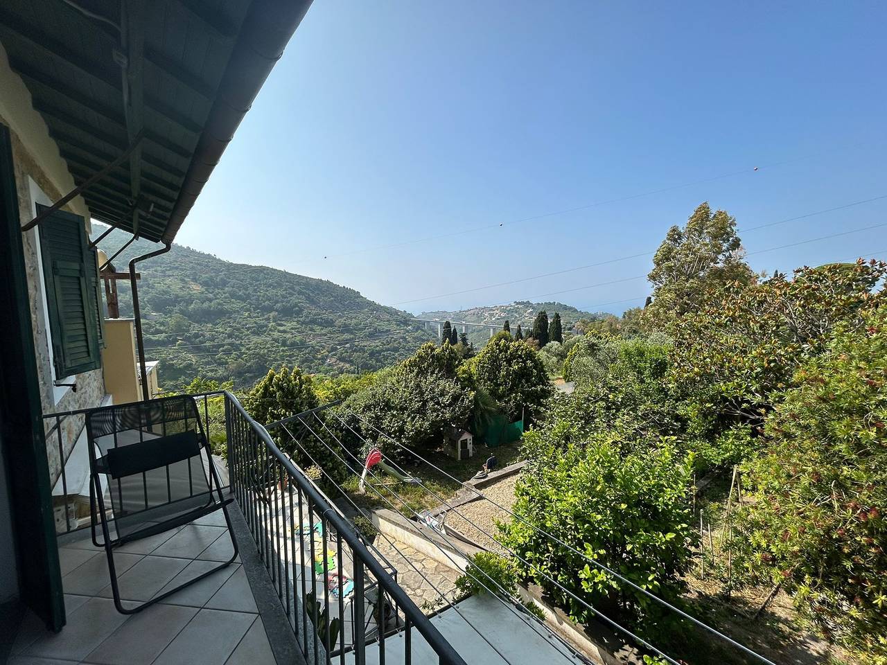 Kamer 'Agapante' met zeezicht, privéterras en Wi-Fi in Sasso di Bordighera, Bordighera
