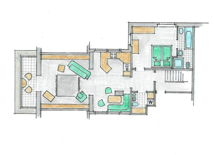 Ganze Ferienwohnung, Haus am Sandstrand - 2-Raum-Fewo Feodora in Büsum, Kreis Dithmarschen