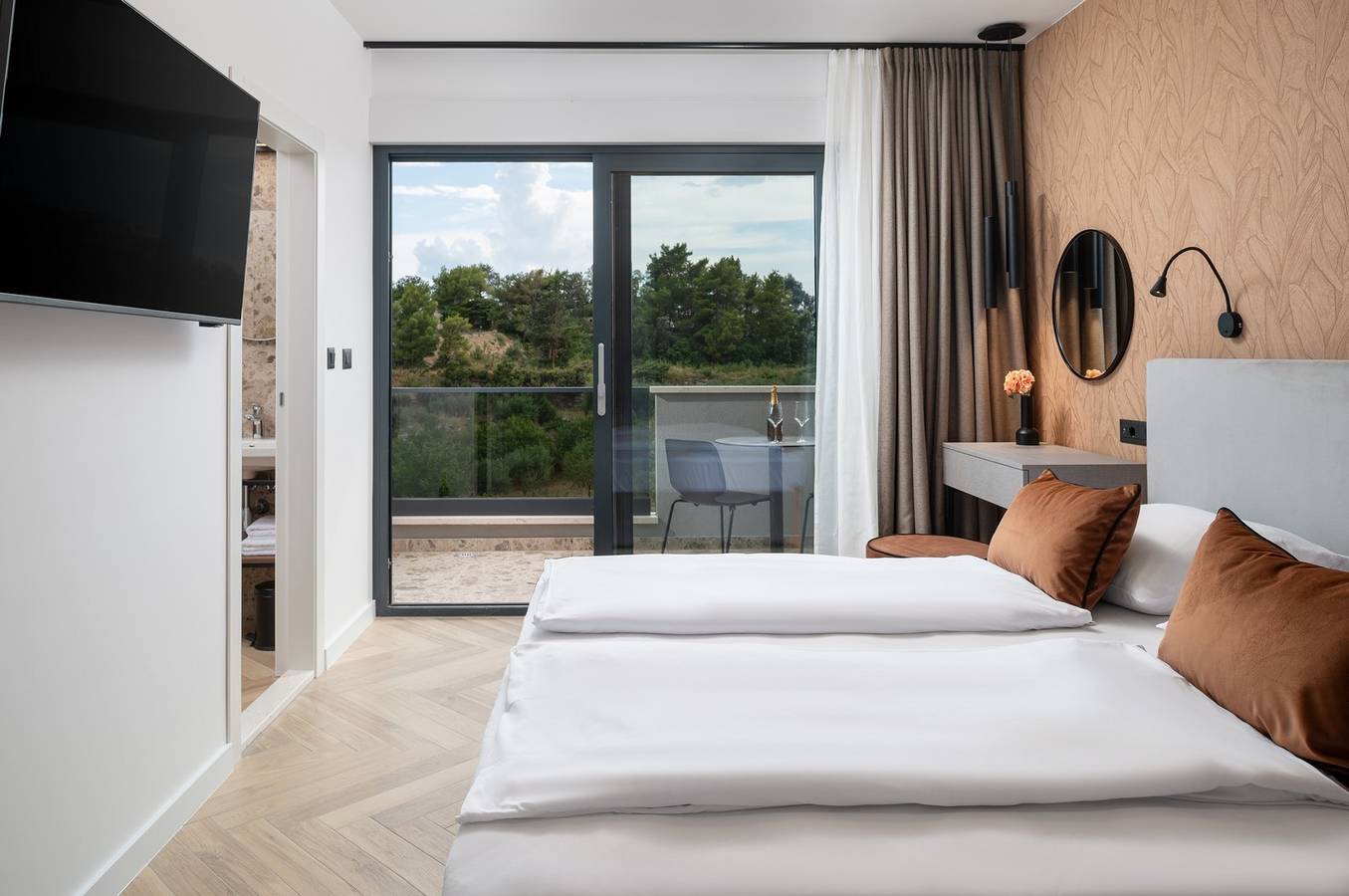 Luxury Villa David's two heated pools 38m2 bbq Seaview in Grljevac (Podstrana), Podstrana