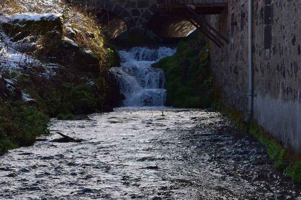 Au bord du ruisseau in Ceyssat, Parc naturel régional des Volcans d'Auvergne