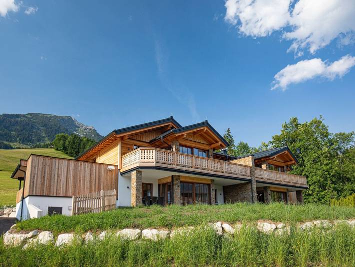 Ferienhaus für 12 Personen, mit Terrasse und Garten in Rußbach am Paß Gschütt