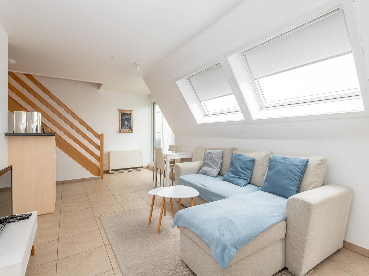 Ganze Wohnung, Duplex-Wohnung mit Gemeinschaftspool in Nieuwpoort, Belgische Küste