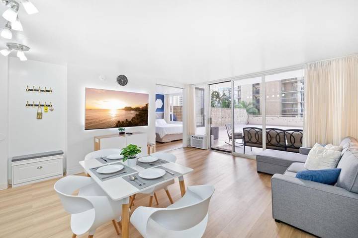 Ferienwohnung für 6 Personen, mit Terrasse und Sauna sowie Ausblick in Honolulu