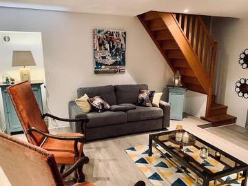 Gîte pour 6 personnes, avec vue ainsi que jardin et terrasse à Condette